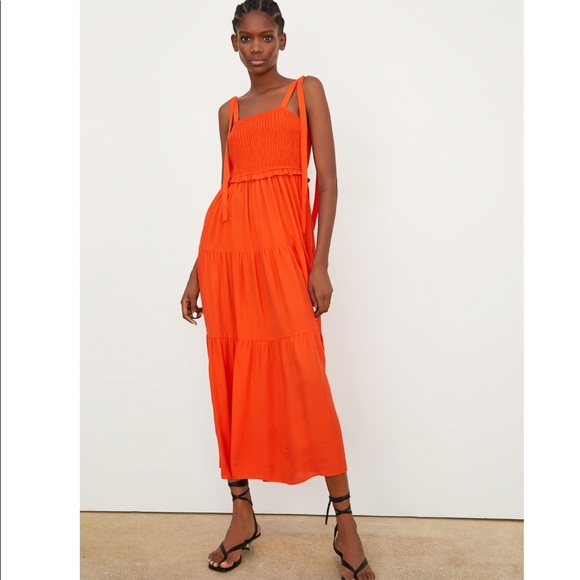 Zara Dresses & Skirts - Strappy ruffled dress